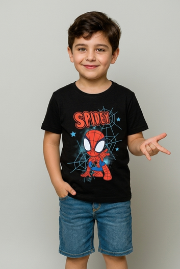 "Spidey" Web Tee – Black