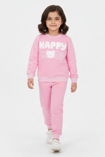 Petal Pink "Happy Mood" Tracksuit for girls