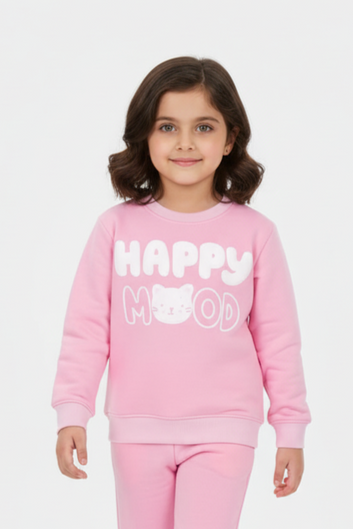 Petal Pink "Happy Mood" Sweatshirt