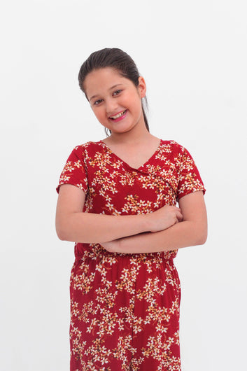 Amber Blossom Printed Jumpsuit