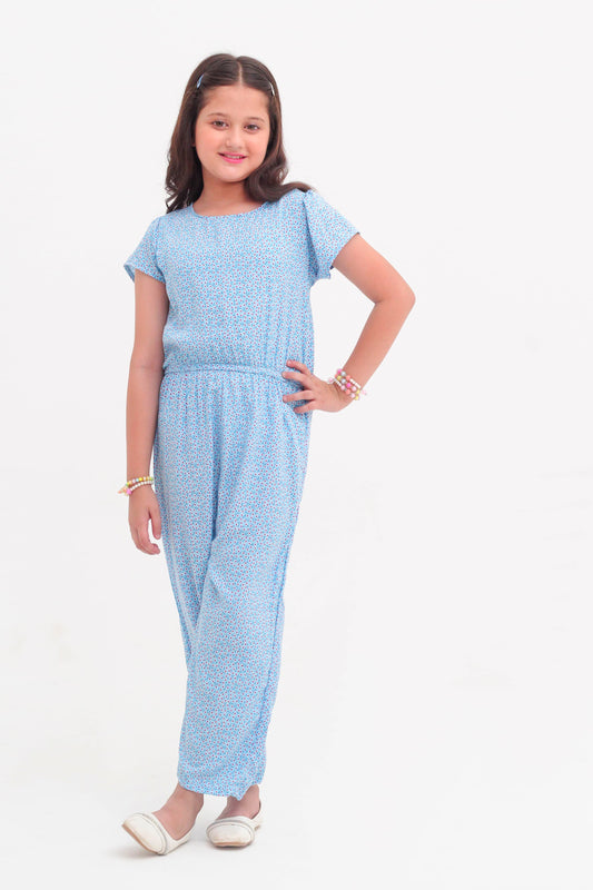 Sky Bloom Printed Jumpsuit