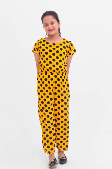 Sunny Dots Printed Jumpsuit