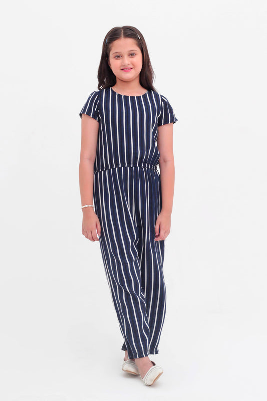 Navy Stripes Jumpsuit
