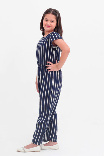 Navy Stripes Jumpsuit