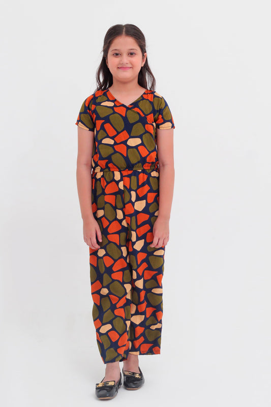Midnight Mosaic Printed Jumpsuit