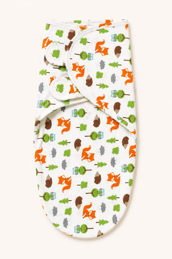 Woodland Forest Friends Easy Swaddle Wrap
